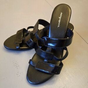 Easy Spirit Women's 8.5W Black Strappy Sandals